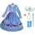 novo vestido elsa meninas com acessórios - comprar online