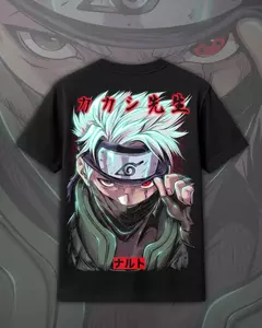Camiseta Oversized - Kakashi Sensei - Kizuna Otaku