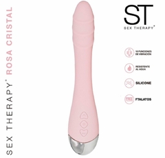 Estimulador recargable Rosa Cristal.