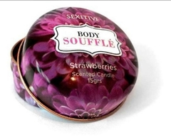 Vela perfumada de masajes Frutilla body Souffle 15