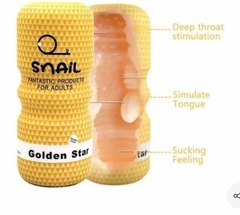 Masturbador Boca Snail Cup Silicona Golden Stares et - comprar online