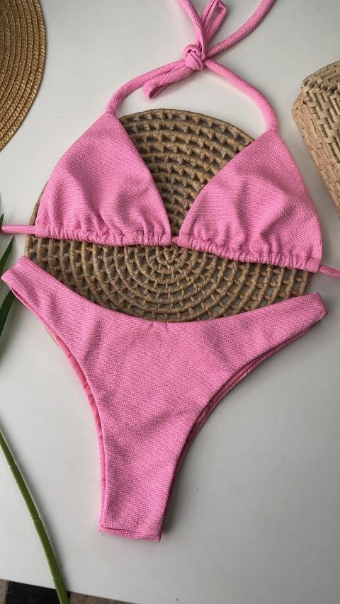 Conjunto Comfort Rosa Bebê Lurex