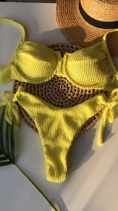 Biquíni Meia Taça Amarelo com Calcinha Ajustável - comprar online