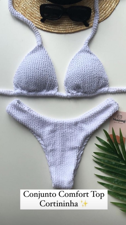 Conjunto Comfort Branco Texturizado