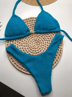 Conjunto Comfort Azul Bic Texturizado (cópia)