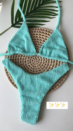 Conjunto Comfort Verde Água Texturizado - loja online
