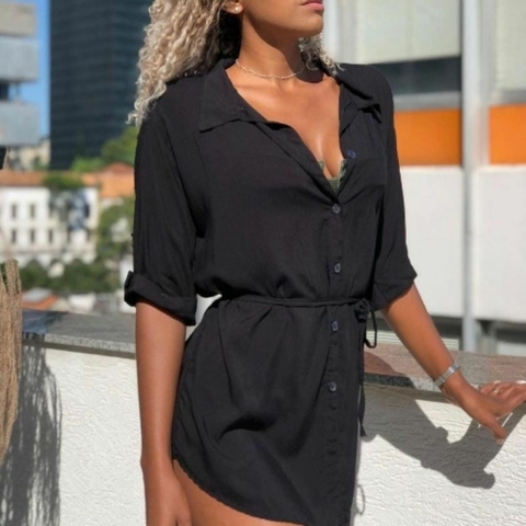 Camisa Chemise Preto