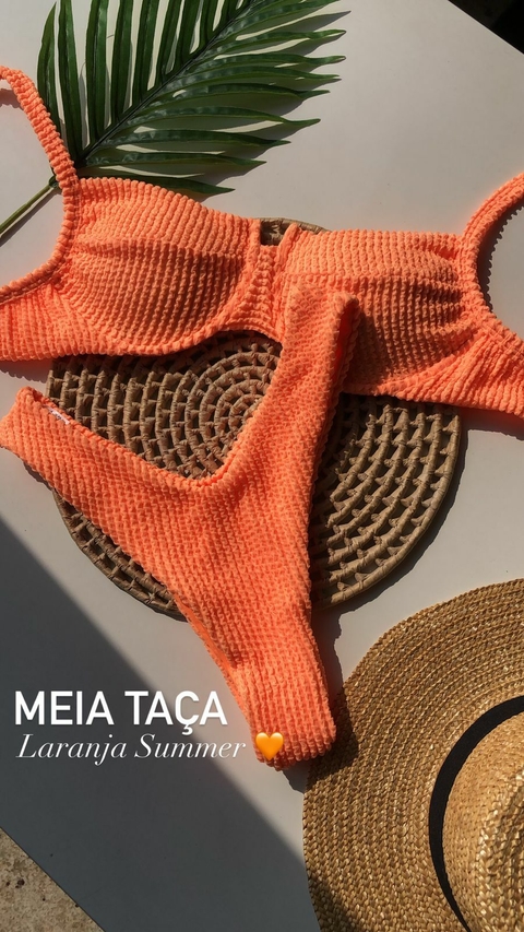 meia taça laraja summer texturizado