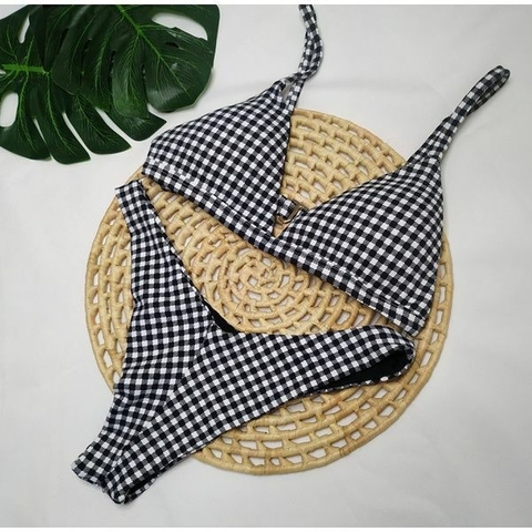 Conjunto Comfort Premium Xadrez Preto