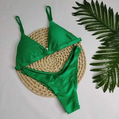 Conjunto Comfort Premium Verde Bandeira Canelado
