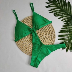 Conjunto Comfort Premium Verde Bandeira Canelado - comprar online
