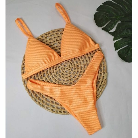 Conjunto Comfort Premium Laranja Pequi Canelado