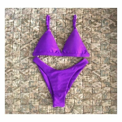 Conjunto Comfort Premium Roxo Fuchsia Canelado