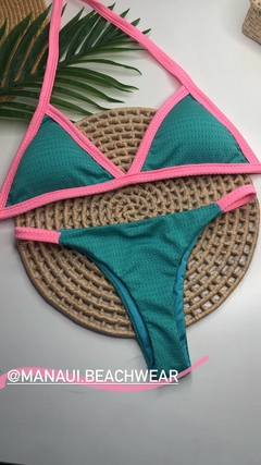 Biquíni Tanga Azul com Rosa Bebê Doots en internet