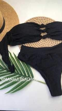 Conjunto Tomara que Caia Preto calcinha Hot Pant Santorini - comprar online