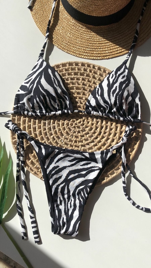 Conjunto Lacinho Zebra Liso
