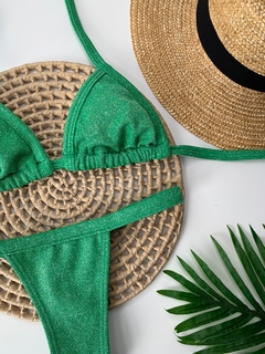 Biquíni Fita Fio Verde Bandeira Lurex - comprar online