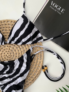 Conjunto Lacinho Empina Bumbum Zebra Canelado - comprar online