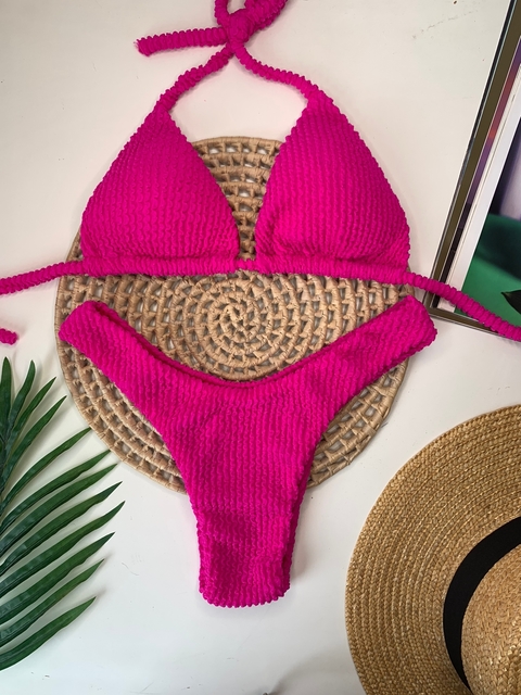Conjunto Comfort Rosa Barbie Texturizado