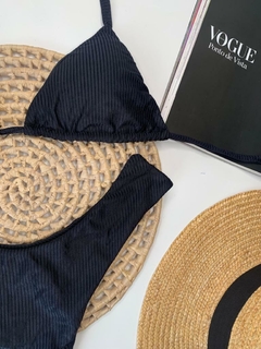 Conjunto Comfort Cortininha Preto Canelado - comprar online