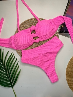 Conjunto Tomara que Caia Rosa Bebê Calcinha Hot Pant - comprar online
