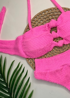 Conjunto Tomara que Caia Rosa Bebê Calcinha Hot Pant na internet