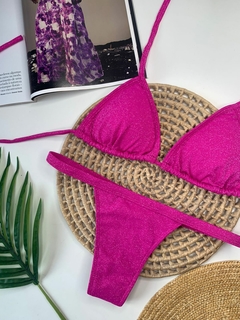 Biquíni Fita Fio Rosa Pink Lurex - comprar online