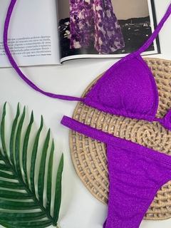 Biquíni Fita Fio Roxo Lurex en internet
