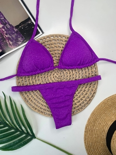 Biquíni Fita Fio Roxo Lurex - comprar online