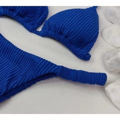 Conjunto Tanga Frufru Azul Bic Anarruga - comprar online