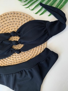 Conjunto Tomara que Caia Preto calcinha Hot Pant Santorini en internet