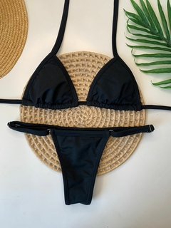 Biquíni Fita Fio Preto Liso - comprar online