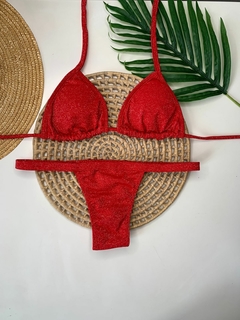 Biquíni Fita Fio Vermelho Lurex - comprar online