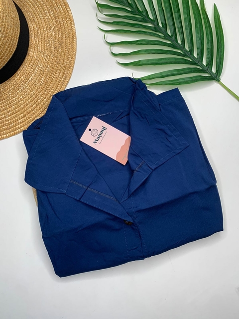 Camisa Chemise Azul Marinho