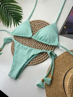 Conjunto Lacinho Verde Água Doots na internet