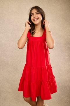 OPERA VESTIDO INFANTIL VERMELHO 7737