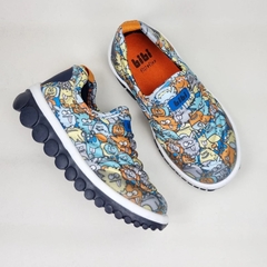 Tênis Calce Fácil Roller 2.0 Menino Monsters Bibi Estampado 1155116