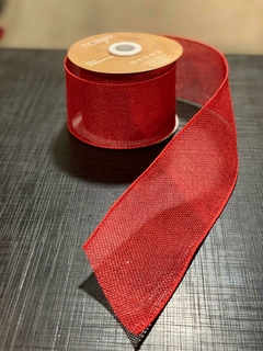 FITA ARAMADA LINHO C/ COSTURA (VERMELHO)