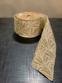 FITA ARAMADA VELUDO C/ GLITTER (CHAMPANHE DOURADO) - comprar online
