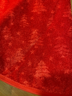 SAIA DE ARVORE VELUDO 100CM (VERMELHO) na internet