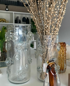 VASO DECORATIVO VIDRO (TRANSPARENTE) 32X16cm 16d - comprar online