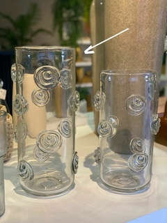 VASO DECORATIVO VIDRO (TRANSPARENTE) 38X16cm 16d na internet