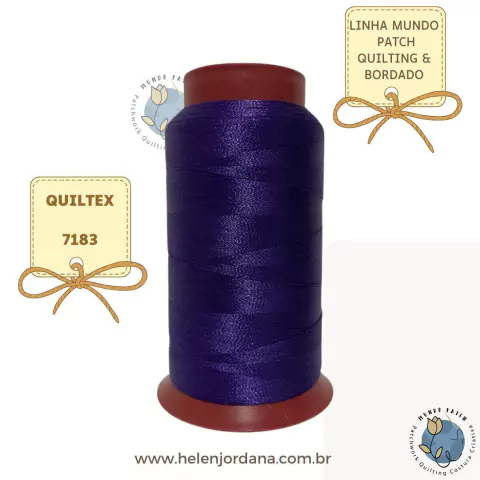 LINHA MUNDO PATCH - COR 7183 - VIOLETA - CONE 1000M - BORDADO E QUILTING