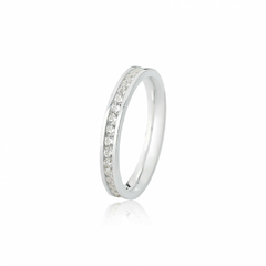 Aliança 2,5mm João Pessoa Cravejada ( unidade ) - comprar online