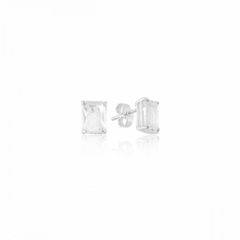 Brinco Quadrado Cristal