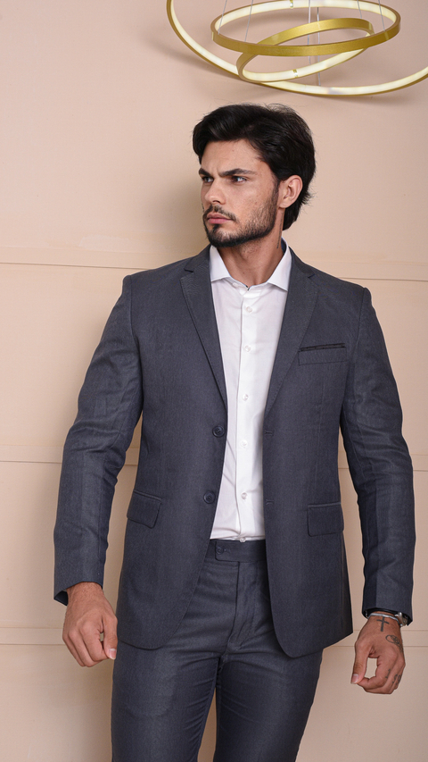 Terno Inglês Cinza Chumbo