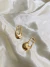 Brinco Orgânico, Banho a ouro 18k - comprar online