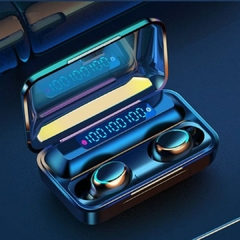 Fone De Ouvido TWS Bluetooth TWE-F9-5 Com Função Power Bank Intra-Auricular Sem Fio
