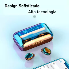 Fone De Ouvido TWS F9-5 Linha Esportiva Gamer Bluetooth Com Caixa De Carregamento Intra-Auricular Sem Fio - comprar online