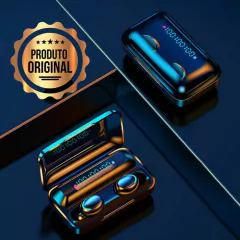 Fone De Ouvido TWS Bluetooth TWE-F9-5 Com Função Power Bank Intra-Auricular Sem Fio - K&M eComm